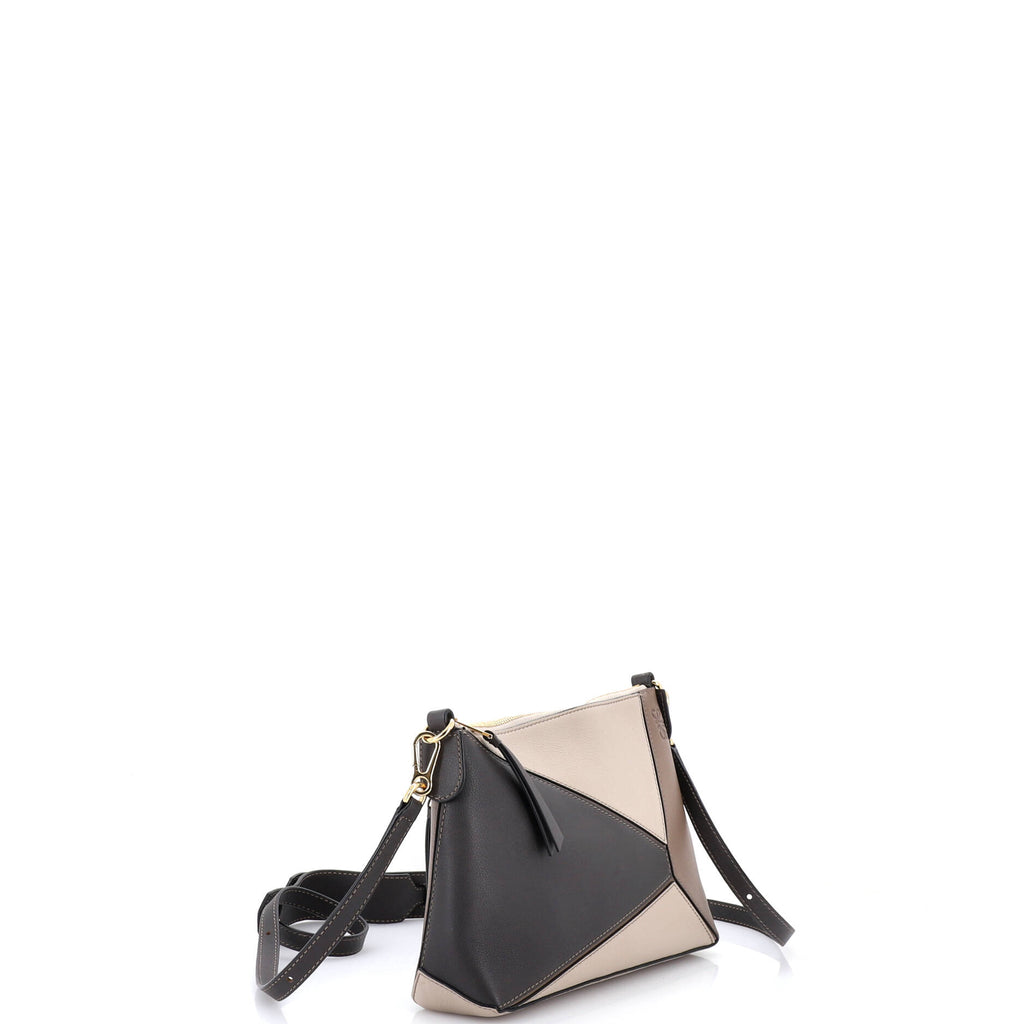 Pre Owned Loewe Puzzle Pochette Bag Leather Small