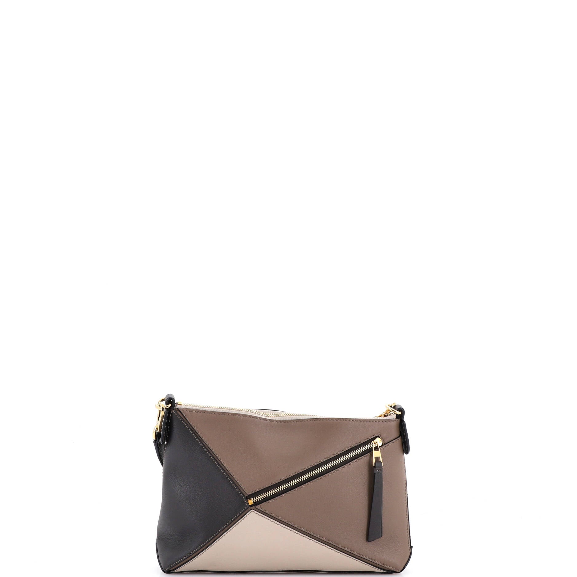 Pre Owned Loewe Puzzle Pochette Bag Leather Small