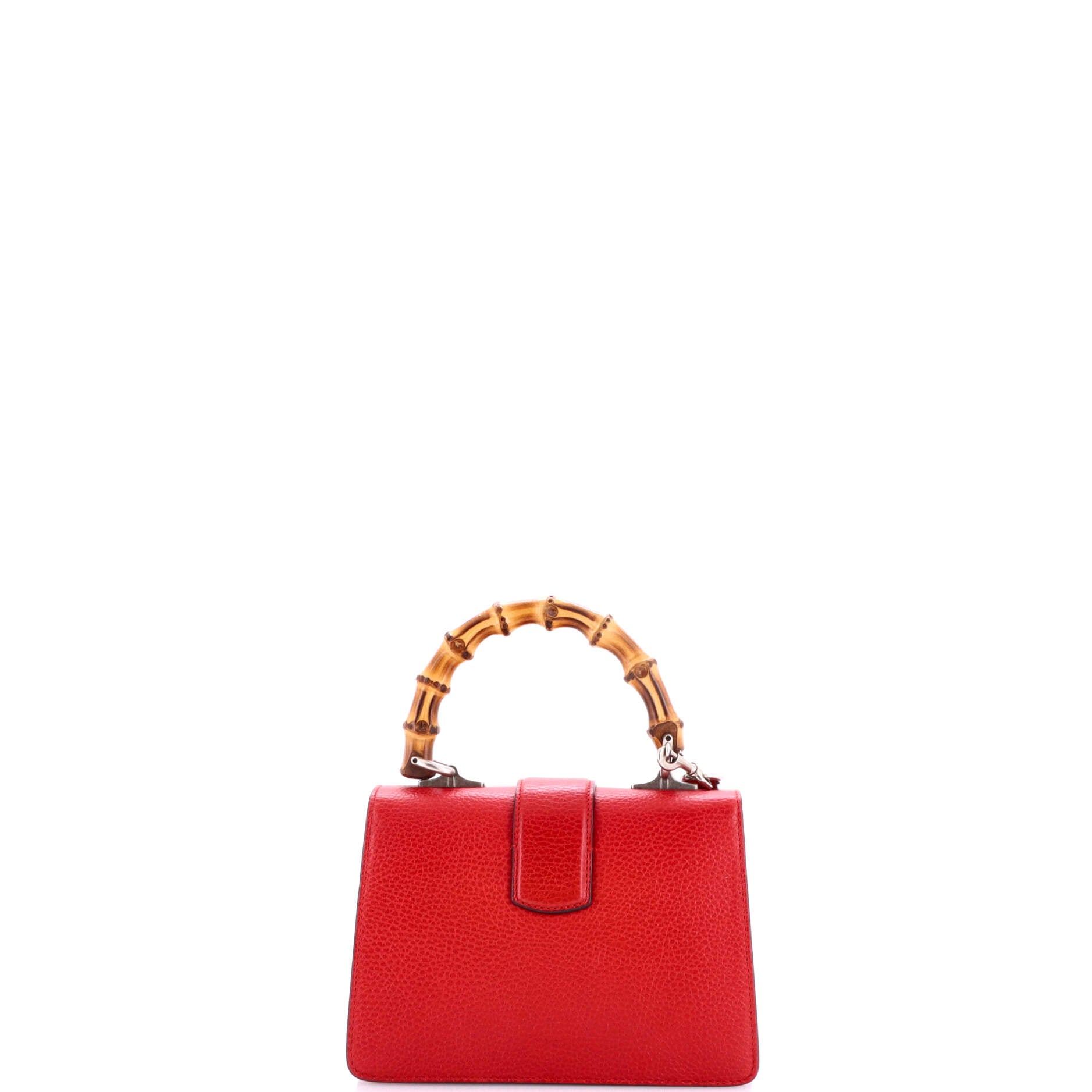 Pre Owned Gucci Dionysus Bamboo Top Handle Bag Leather Mini