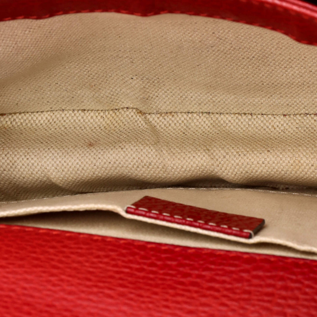 Pre Owned Gucci Dionysus Bamboo Top Handle Bag Leather Mini