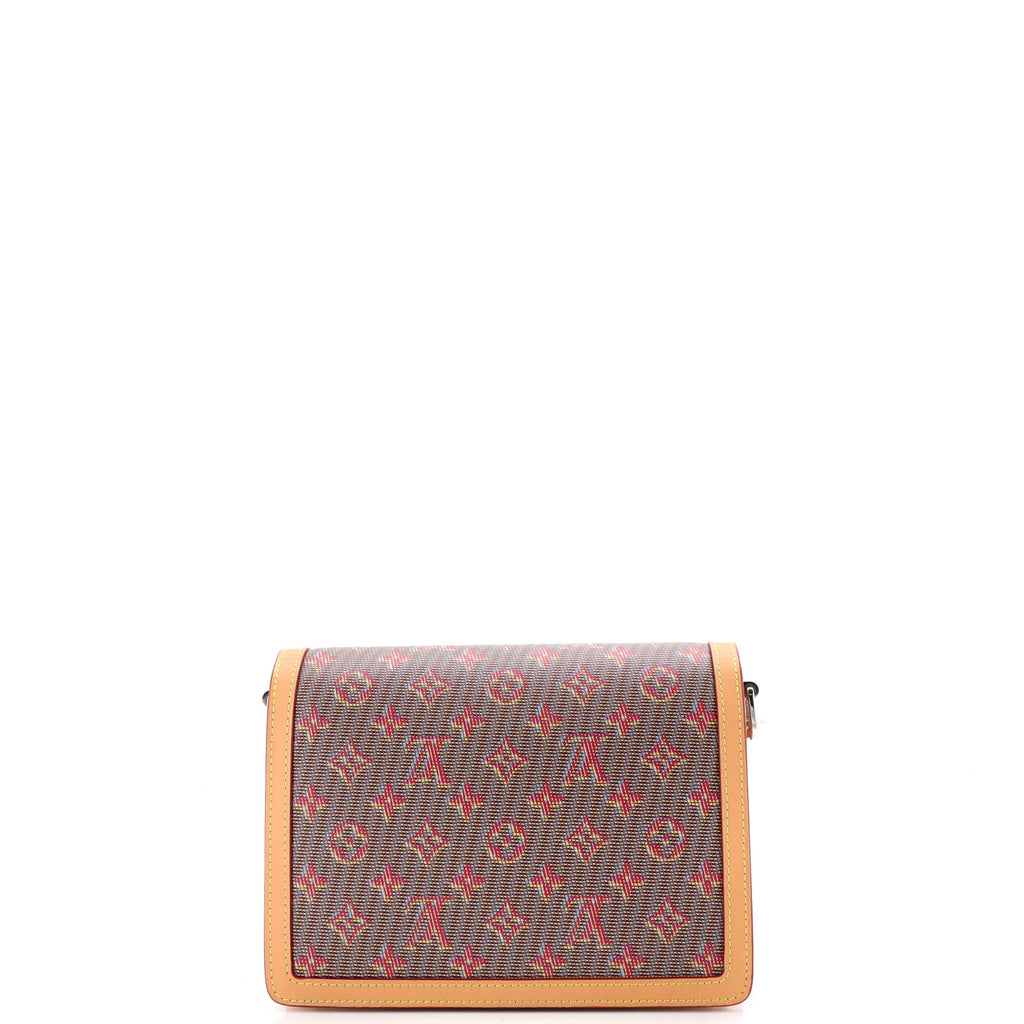 Pre Owned Louis Vuitton Dauphine Shoulder Bag Damier Monogram LV Pop Canvas MM