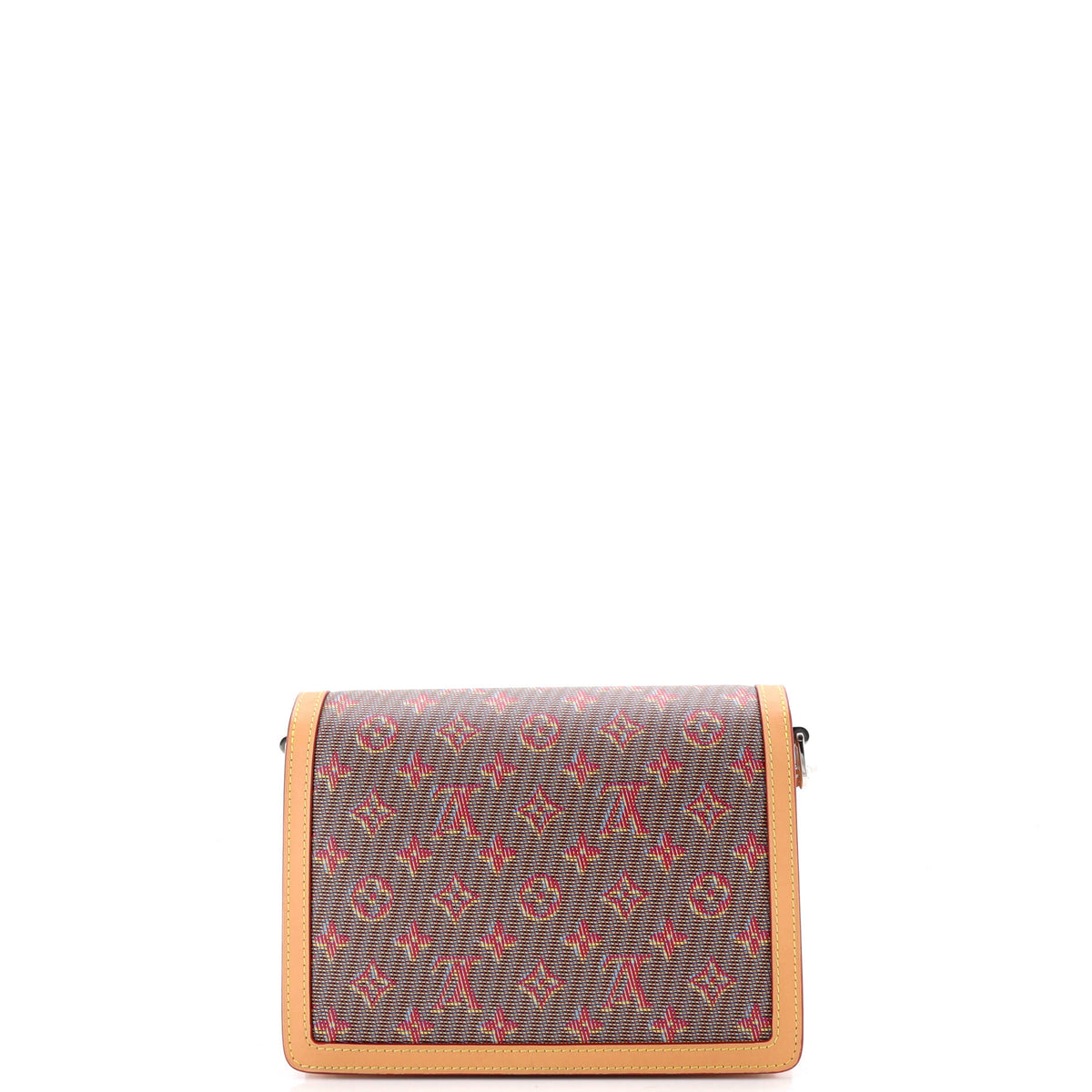 Pre Owned Louis Vuitton Dauphine Shoulder Bag Damier Monogram LV Pop Canvas MM