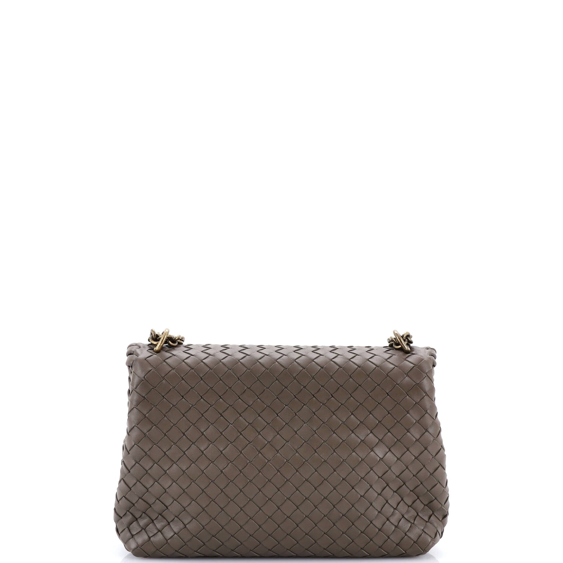 Pre Owned Bottega Veneta Olimpia Crossbody Bag Intrecciato Nappa Small