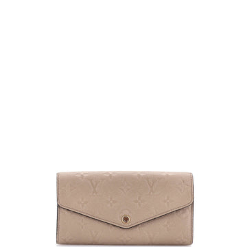Pre Owned Louis Vuitton Sarah Wallet NM Monogram Empreinte Leather