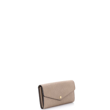 Pre Owned Louis Vuitton Sarah Wallet NM Monogram Empreinte Leather