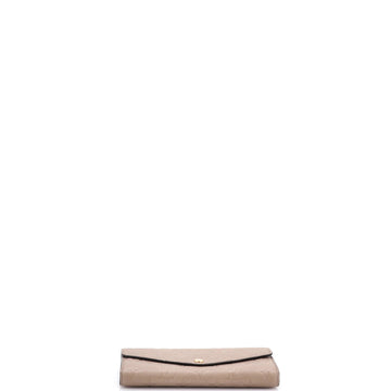 Pre Owned Louis Vuitton Sarah Wallet NM Monogram Empreinte Leather