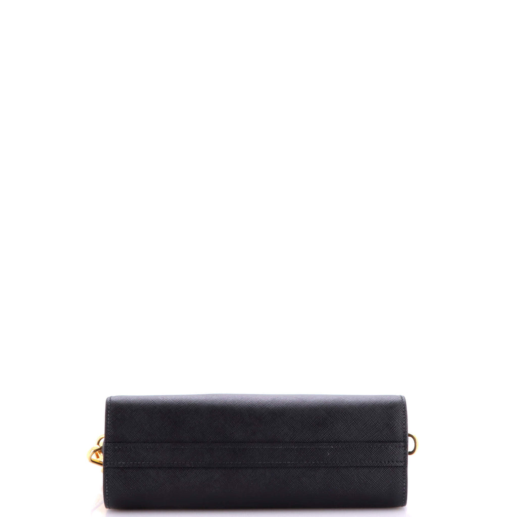 Pre Owned Prada Bibliotheque Crossbody Saffiano Leather
