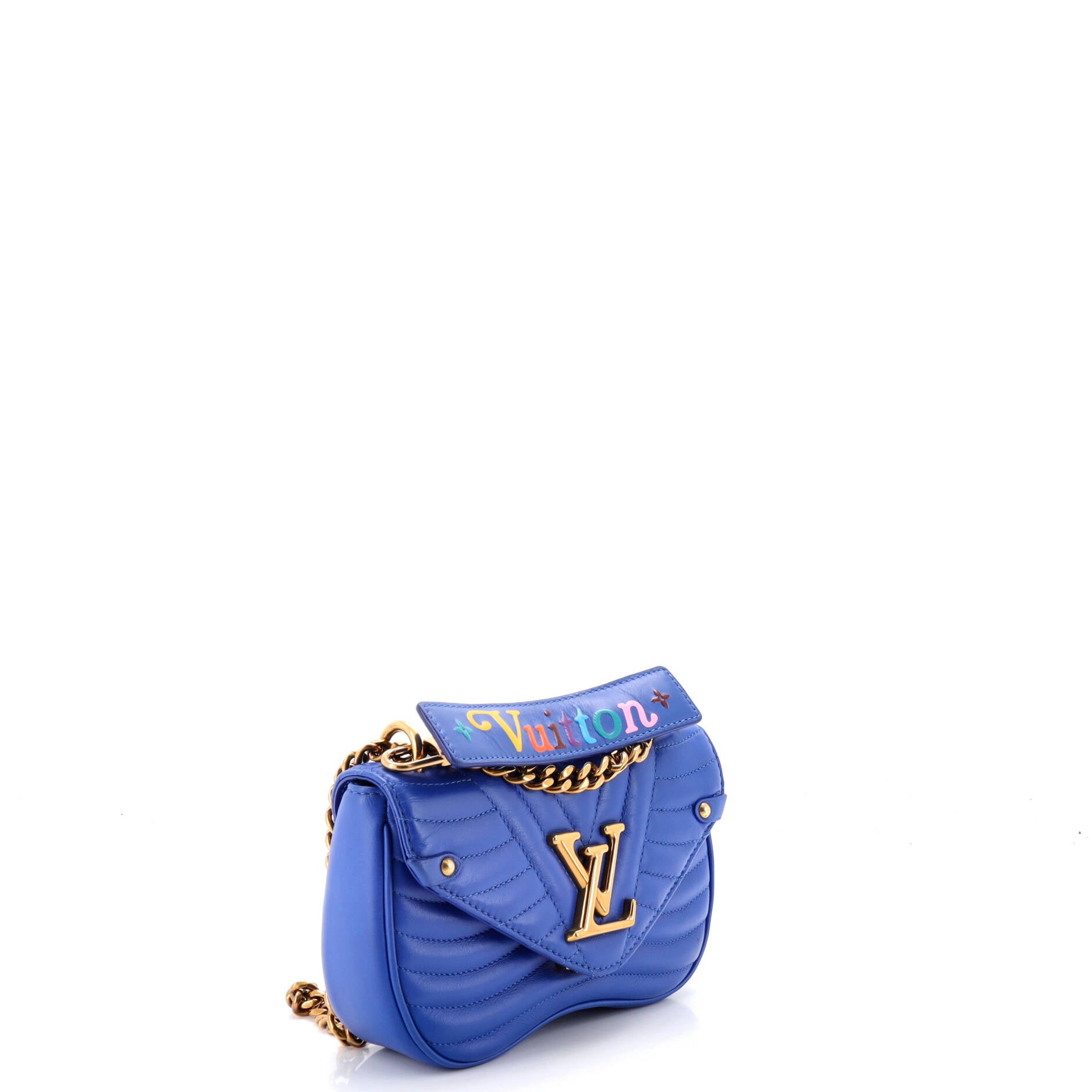 Pre owned Louis Vuitton New Wave Chain Pochette Quilted Leather