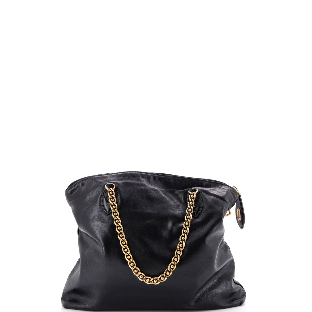 Pre Owned Louis Vuitton Lockit Chain Handbag Boudoir Leather