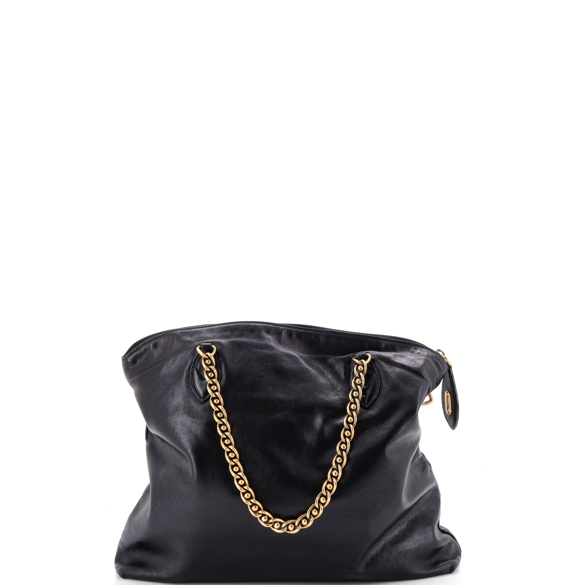 Pre Owned Louis Vuitton Lockit Chain Handbag Boudoir Leather