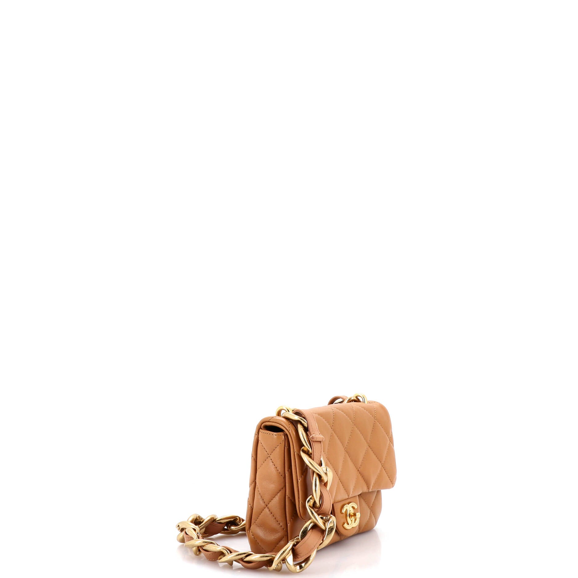Pre Owned Chanel Funky Town Flap Bag Quilted Lambskin Small