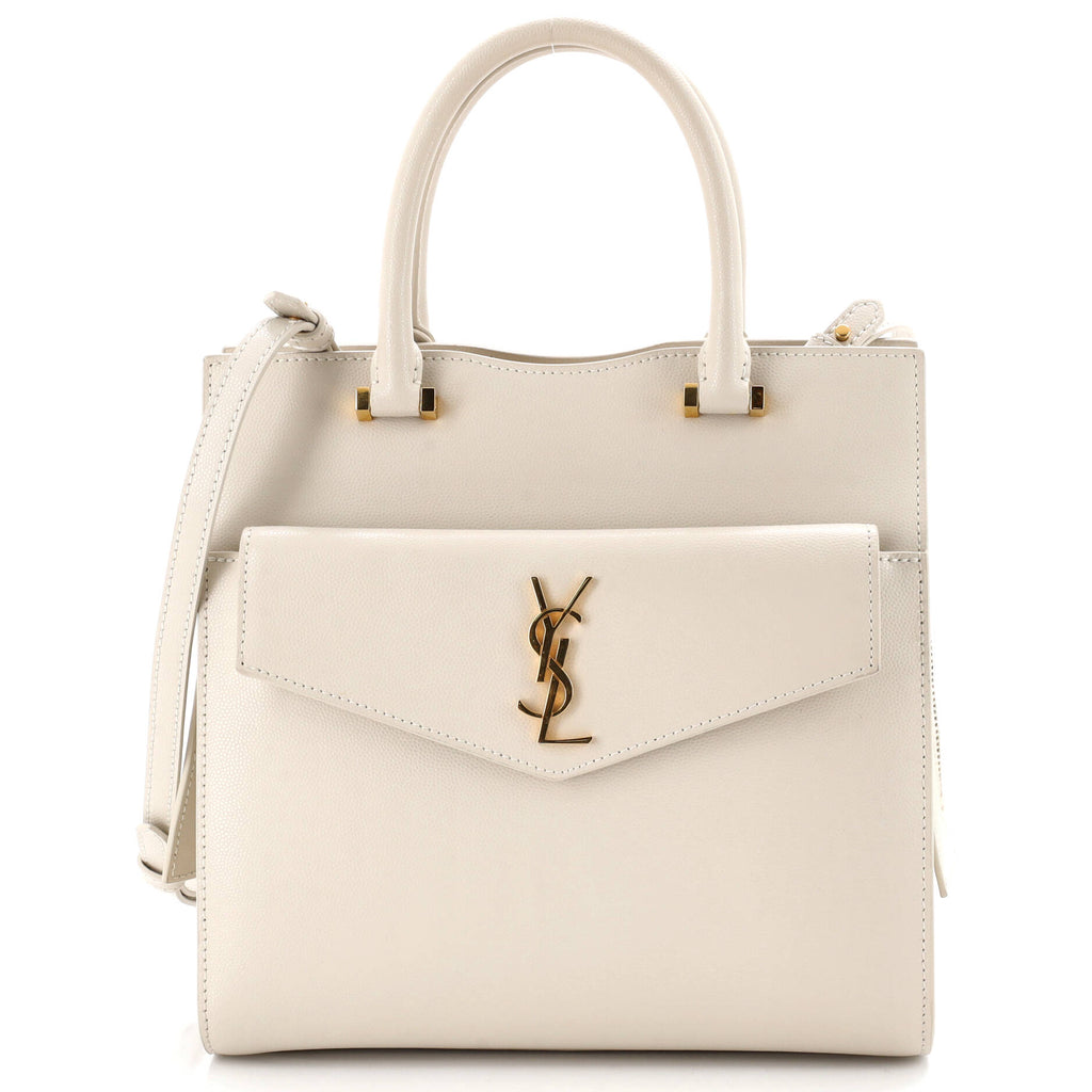 Pre Owned Saint Laurent Uptown Tote Leather Small