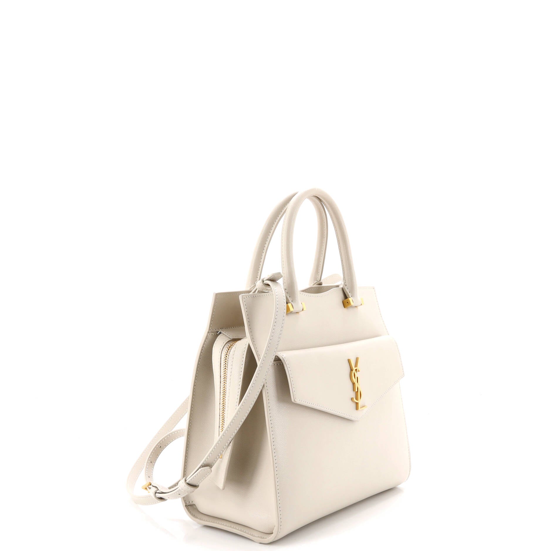 Pre Owned Saint Laurent Uptown Tote Leather Small