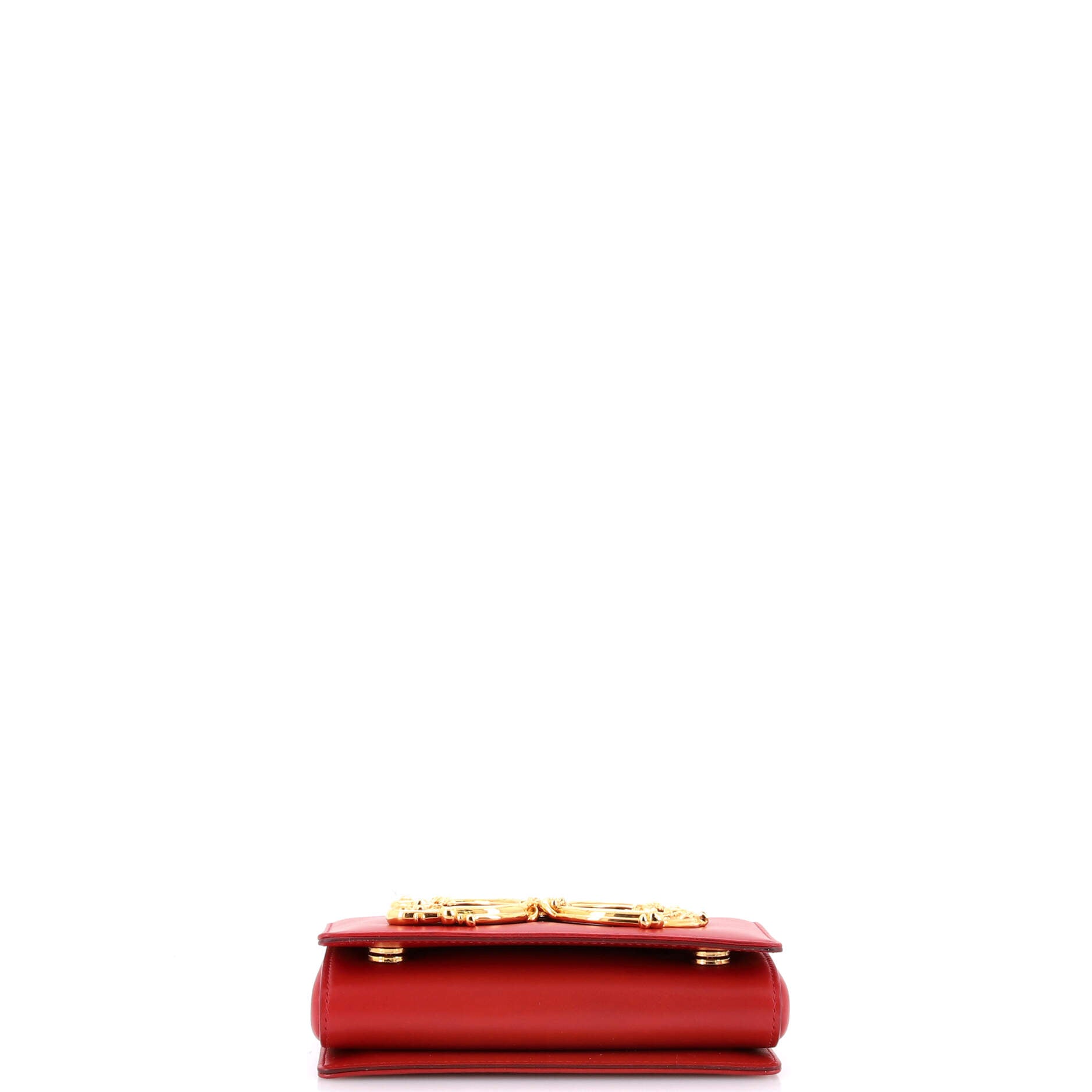 Pre Owned Dolce & Gabbana DG Girls Flap Bag Embellished Leather Mini