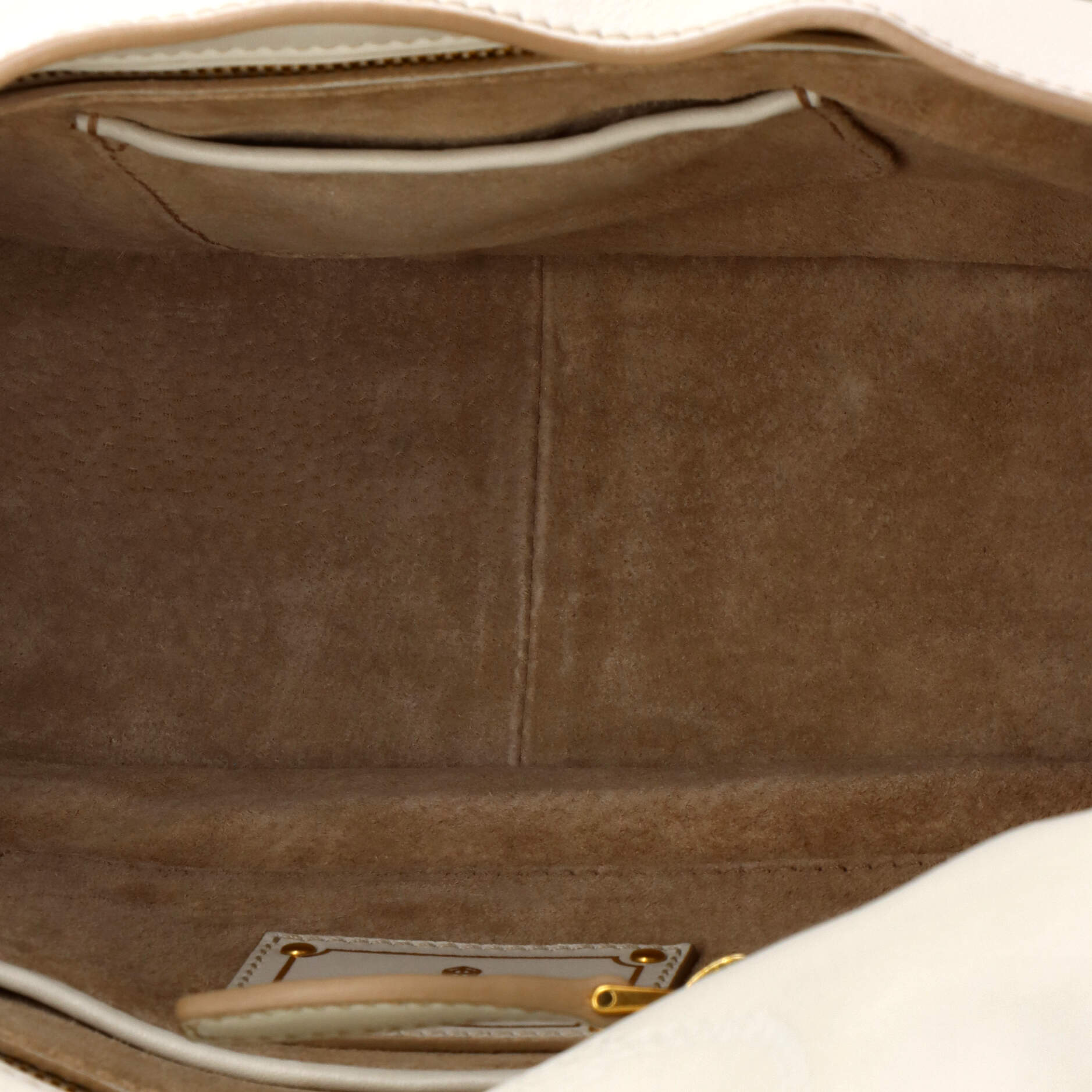 Pre Owned Prada Pushlock Flap Tote Leather Medium
