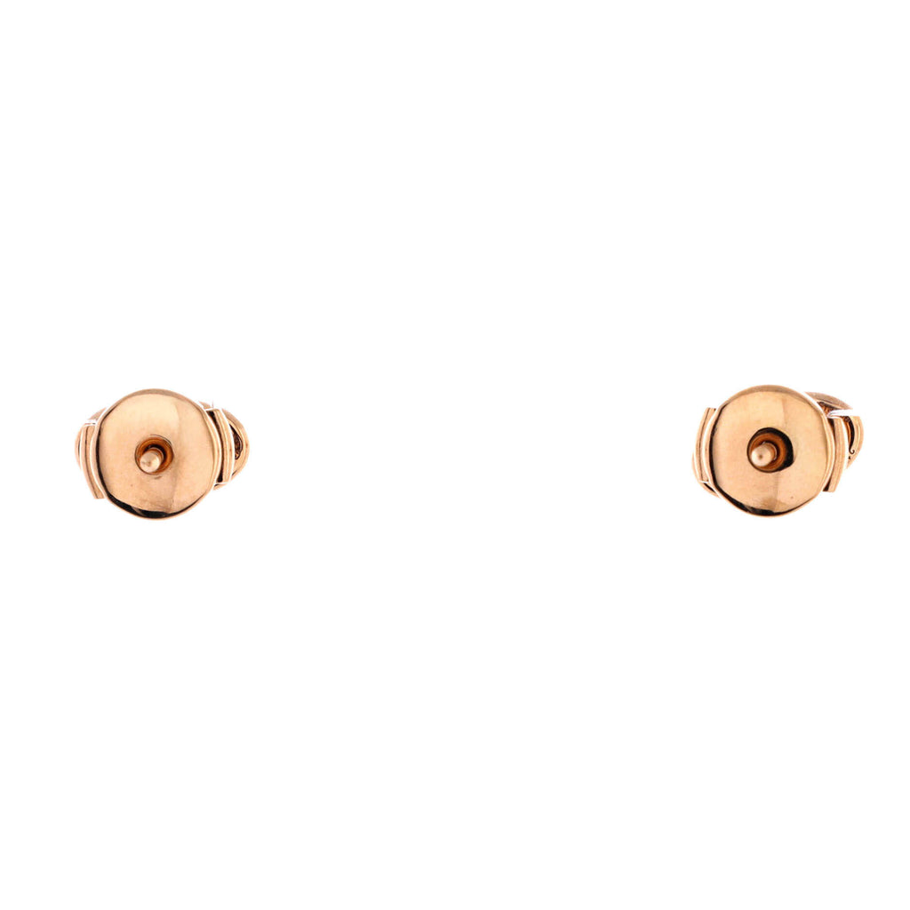 Pre Owned Hermes Farandole Stud Earrings 18K Rose Gold Very Small