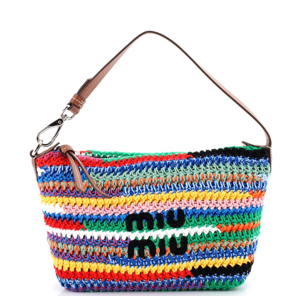Pre Owned Miu Miu Logo Pouch Crochet