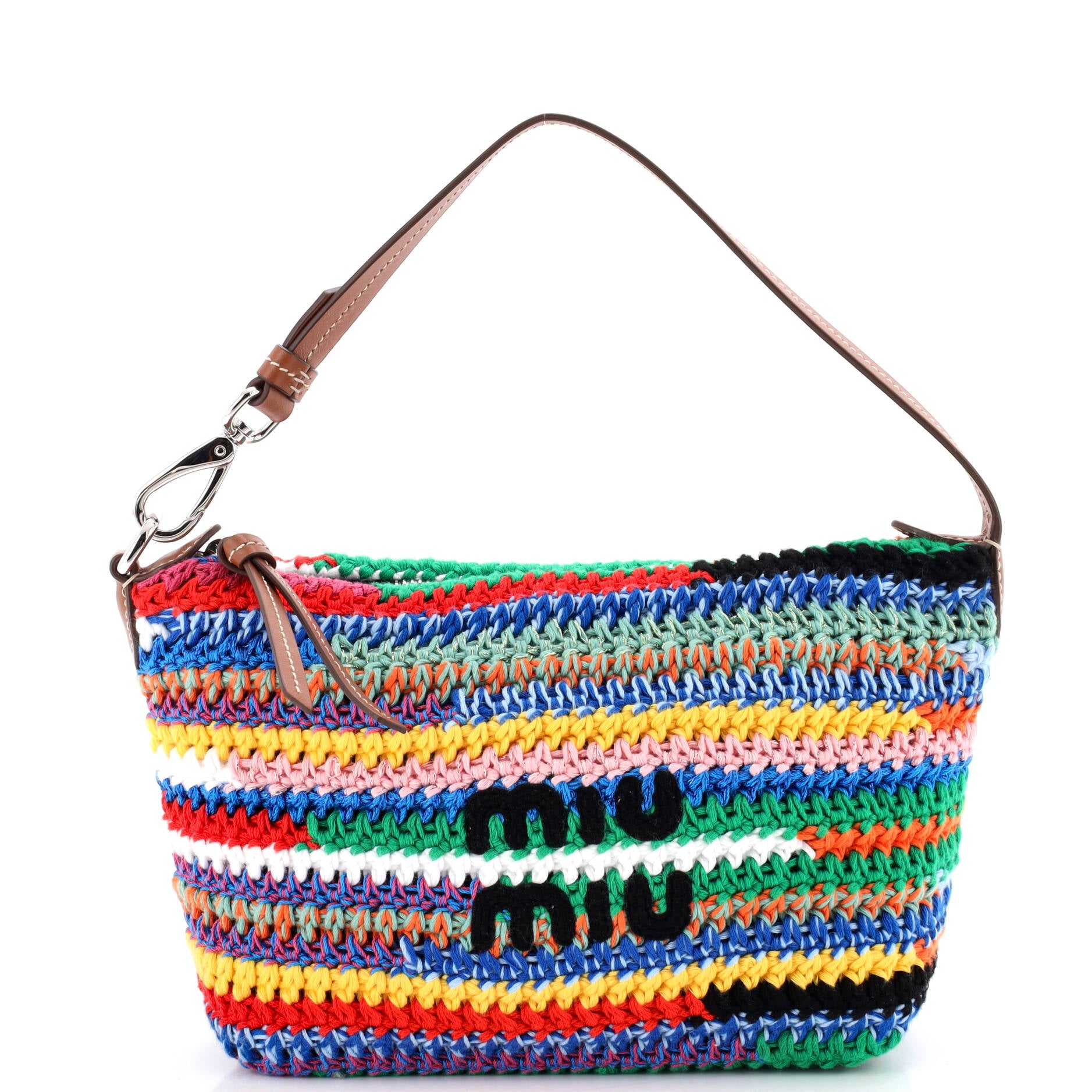 Pre Owned Miu Miu Logo Pouch Crochet