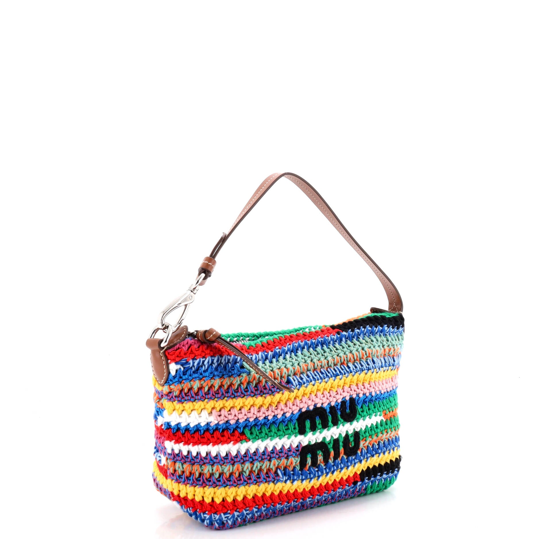 Pre Owned Miu Miu Logo Pouch Crochet