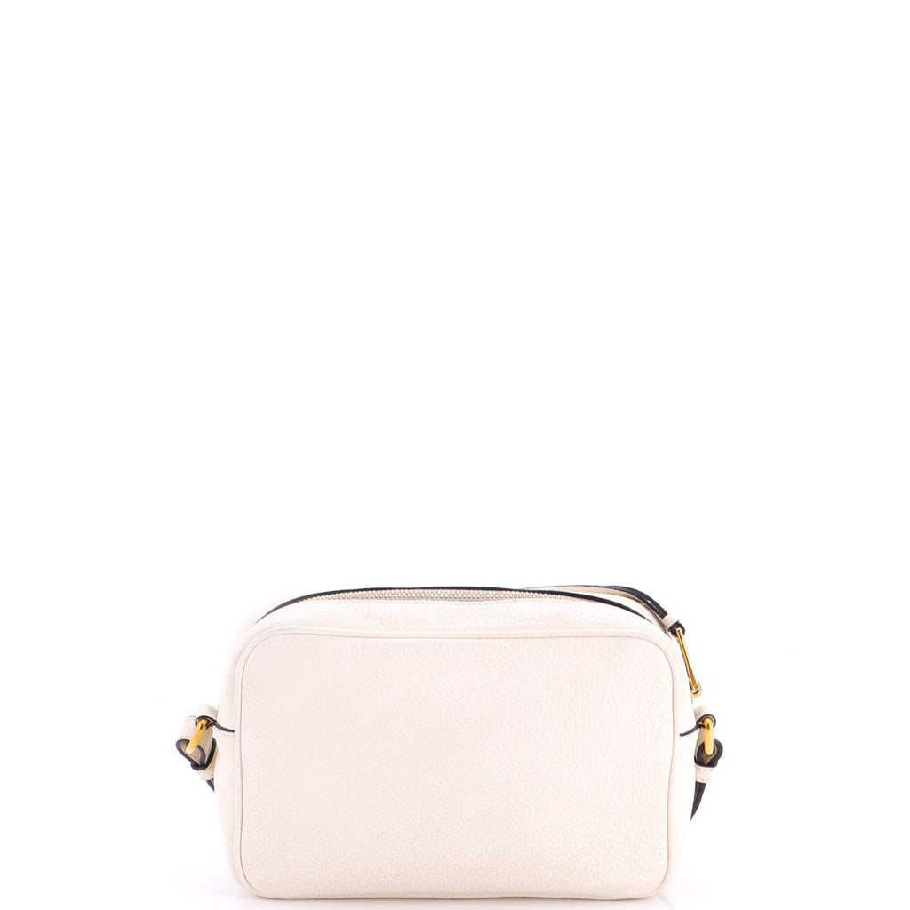 Pre Owned Prada Dual Strap Camera Bag Vitello Daino