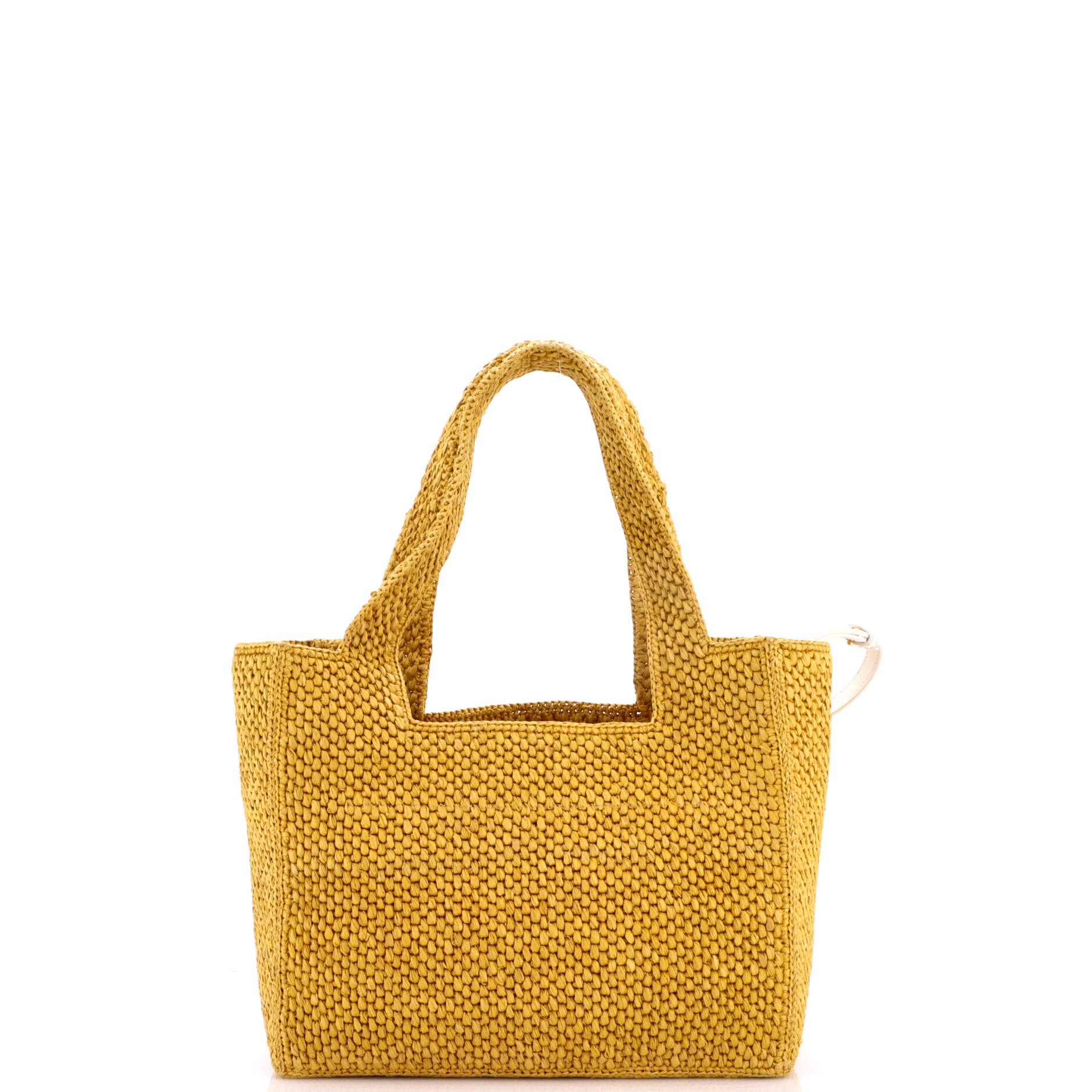 Pre Owned Loewe Paula's Ibiza Logo Convertible Tote Raffia Medium