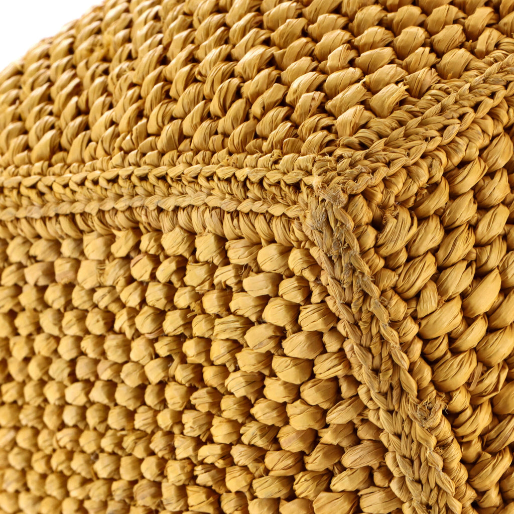 Pre Owned Loewe Paula's Ibiza Logo Convertible Tote Raffia Medium
