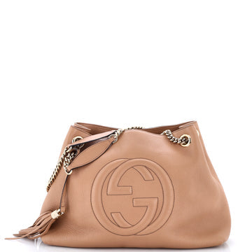 Pre Owned Gucci Soho Chain Strap Shoulder Bag Leather Medium