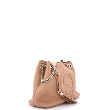 Pre Owned Gucci Soho Chain Strap Shoulder Bag Leather Medium