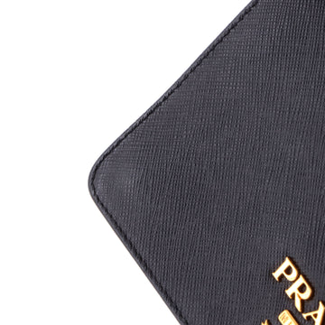 Pre Owned Prada Chain Wallet Crossbody Saffiano Leather