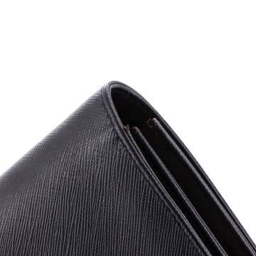Pre Owned Prada Chain Wallet Crossbody Saffiano Leather