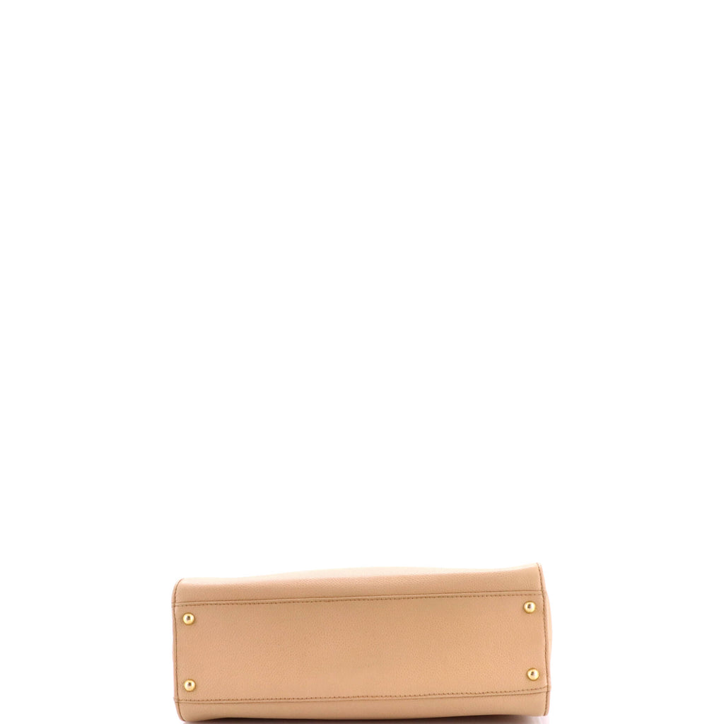 Pre Owned Chanel Vintage CC Lock Tote Caviar Medium