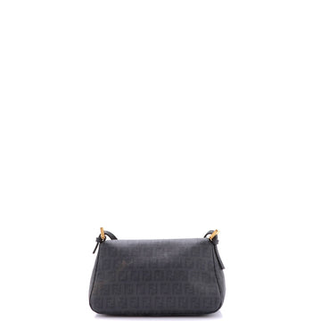 Pre Owned Fendi Mama Forever Bag Zucchino Coated Canvas Mini