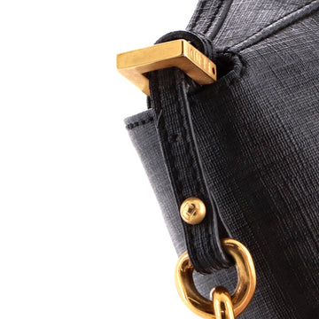 Pre Owned Fendi Mama Forever Bag Zucchino Coated Canvas Mini