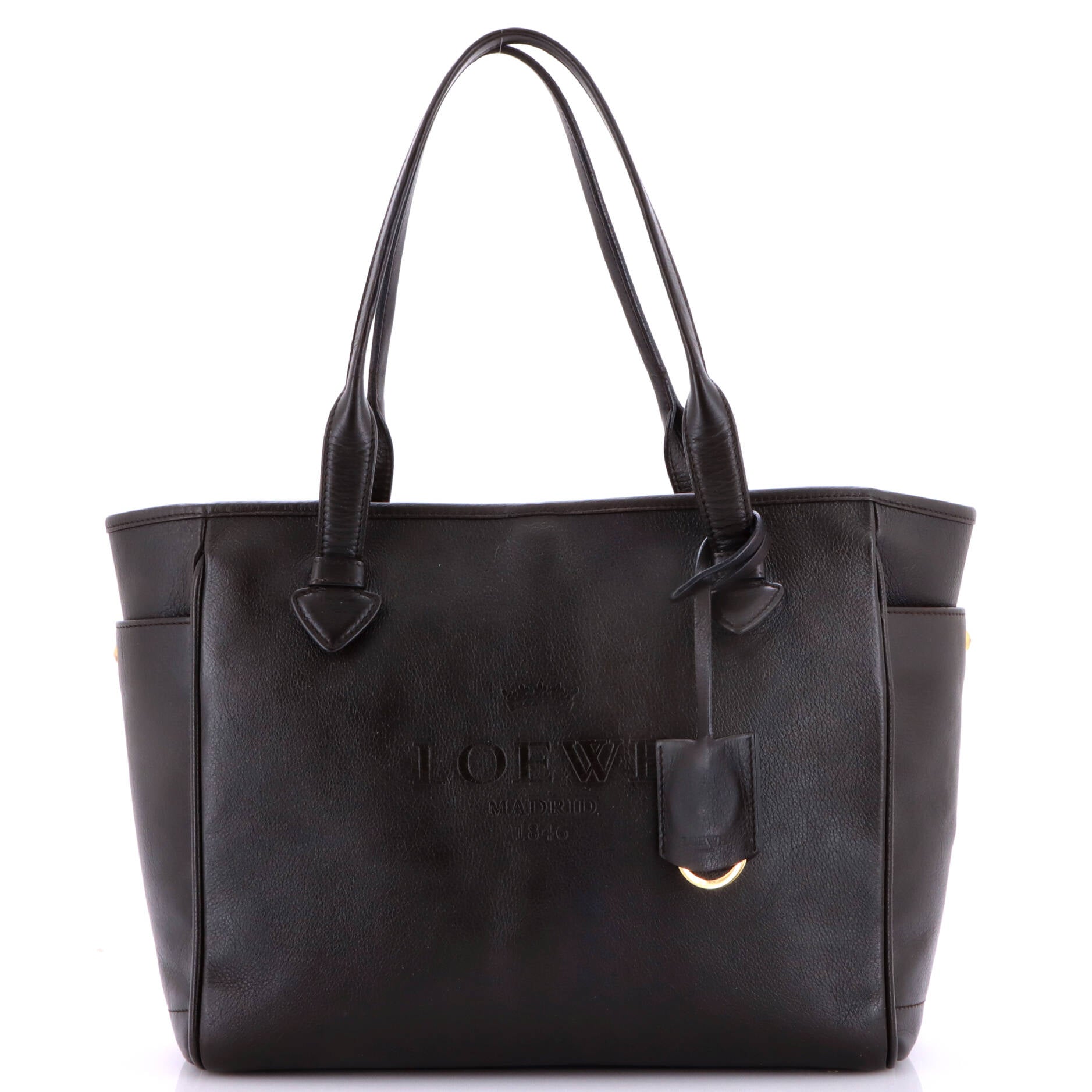 Pre Owned Loewe Heritage Tote Leather