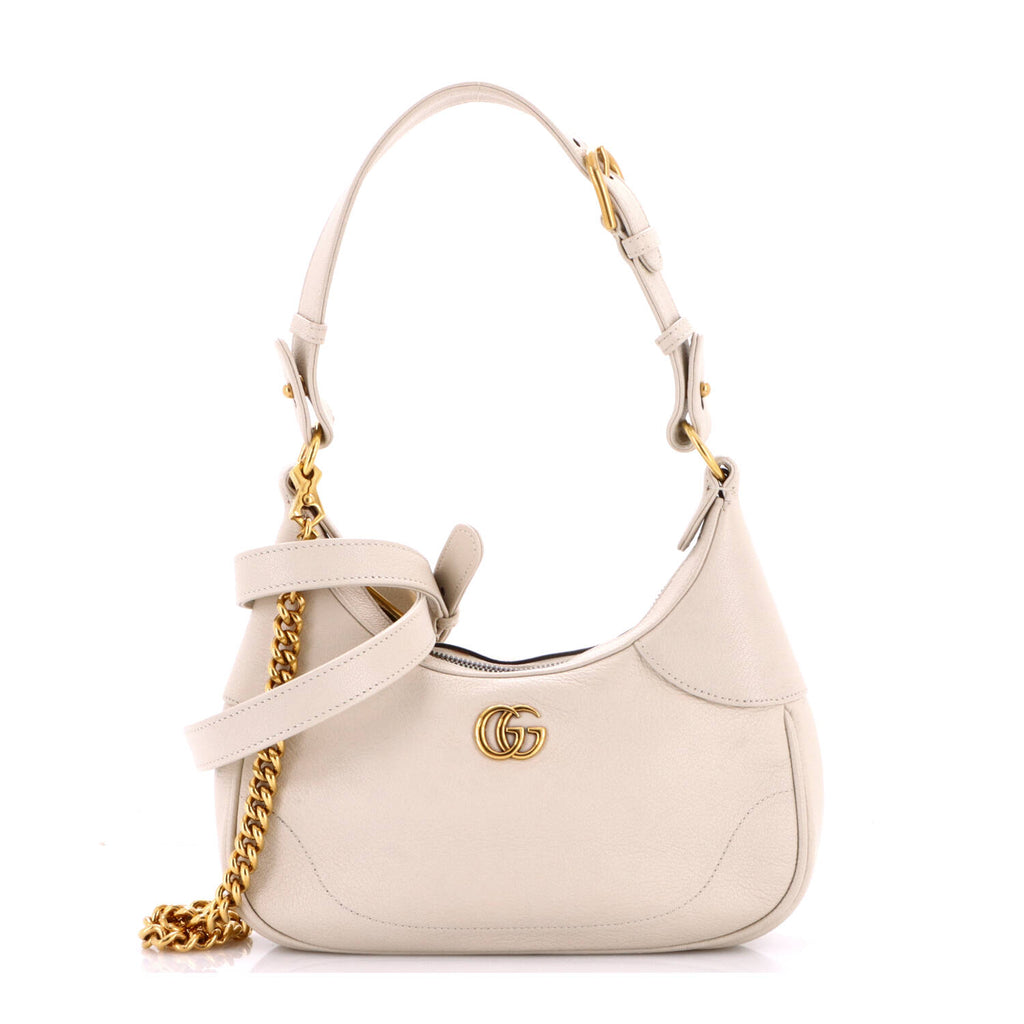 Pre Owned Gucci Aphrodite Zip Shoulder Bag Leather Small