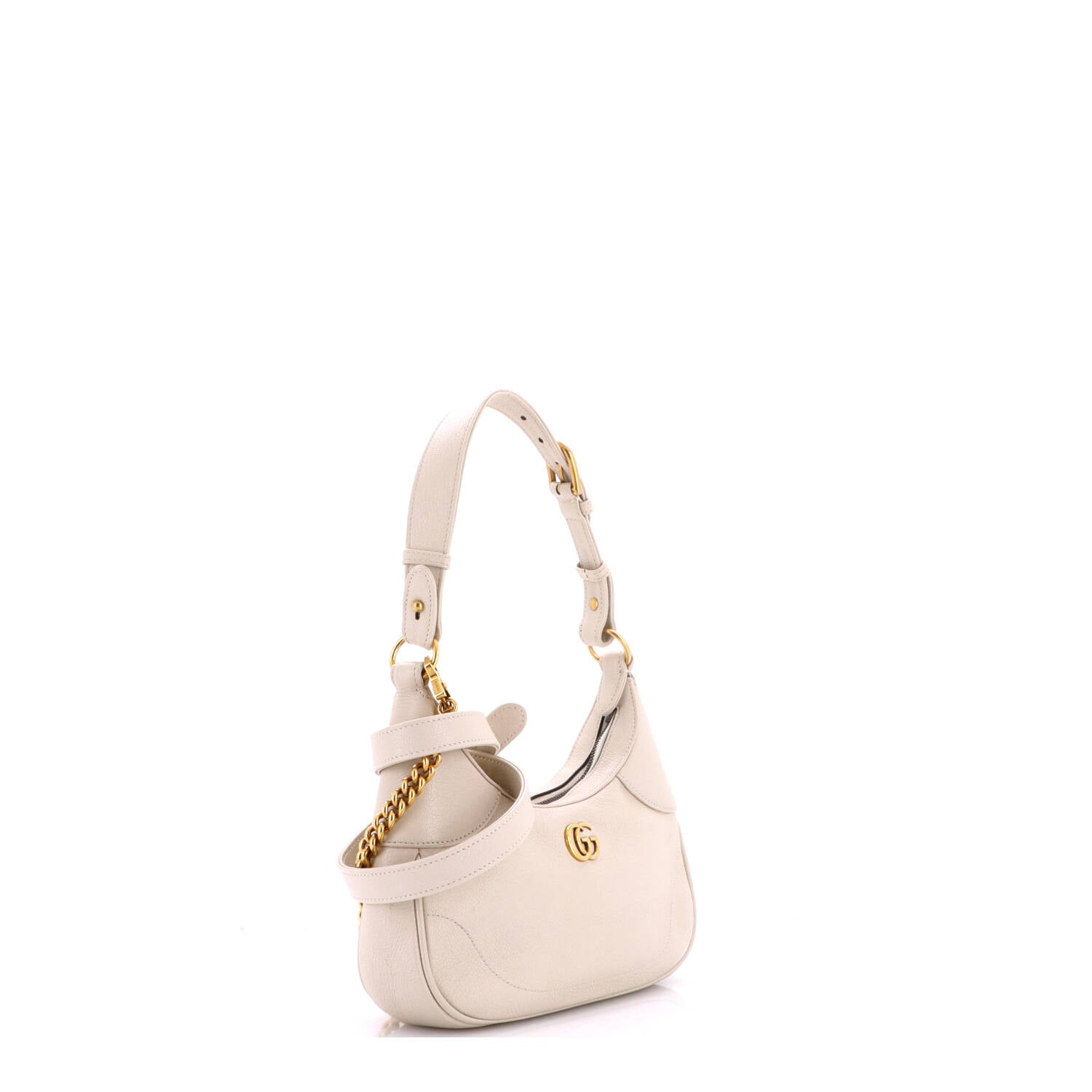 Pre Owned Gucci Aphrodite Zip Shoulder Bag Leather Small