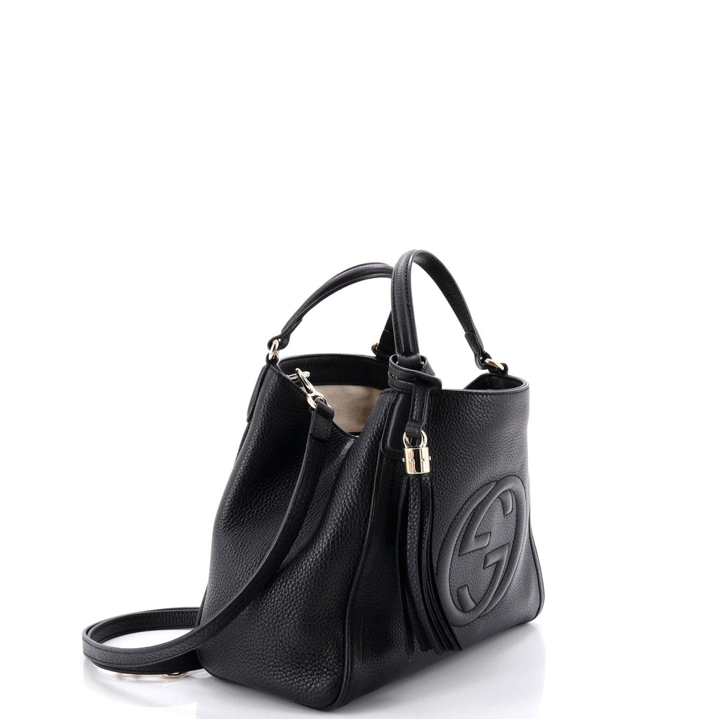 Pre Owned Gucci Soho Convertible Shoulder Bag Leather Small