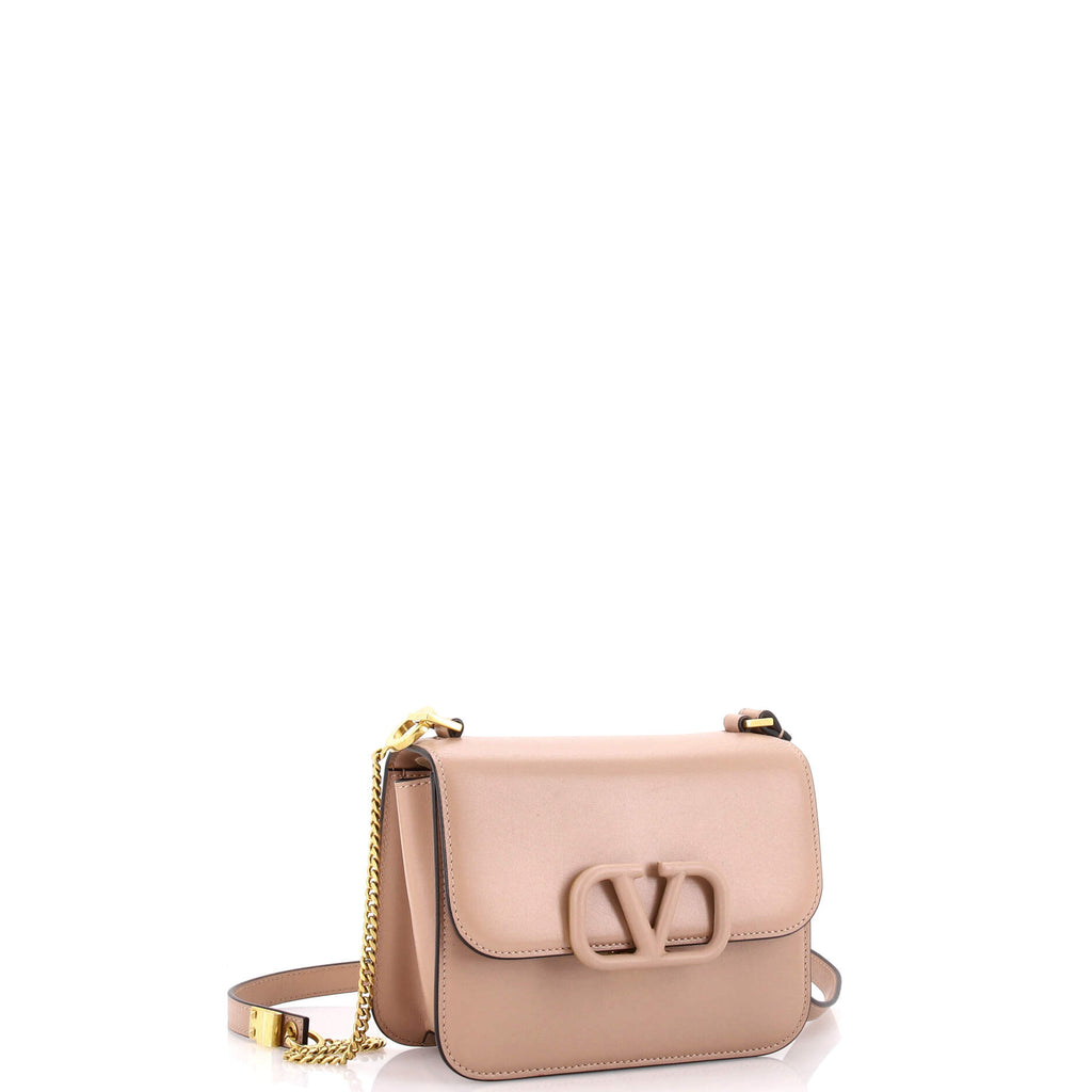Pre Owned Valentino Garavani VSling Shoulder Bag Leather Small