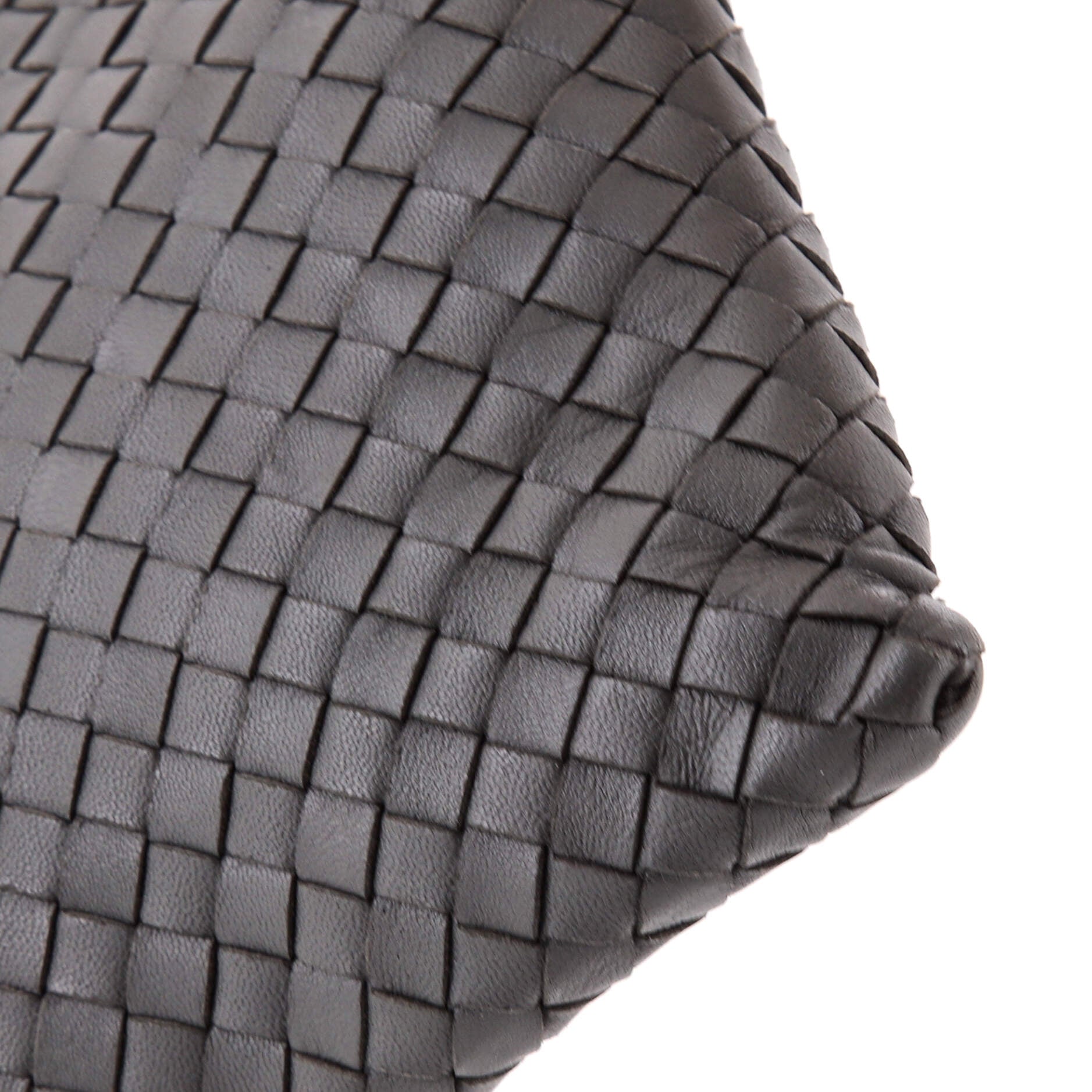 Pre Owned Bottega Veneta Zip Pouch Intrecciato Nappa Large