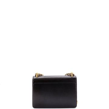 Pre Owned Prada Chain Flap Crossbody Bag Vernice Saffiano Leather Small