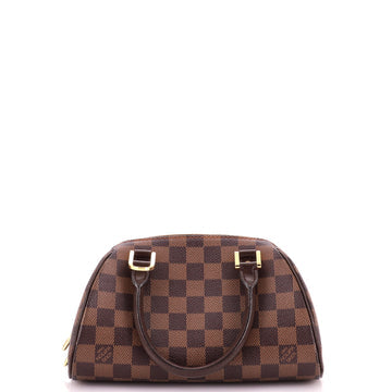 Pre Owned Louis Vuitton Ribera Handbag Damier Mini