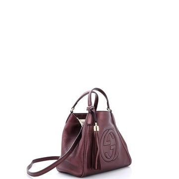 Pre Owned Gucci Soho Convertible Shoulder Bag Leather Small