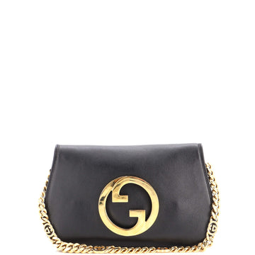 Pre Owned Gucci Blondie NM Chain Flap Bag Leather Small