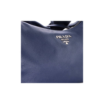 Pre Owned Prada Zip Top Hobo Vitello Daino Medium