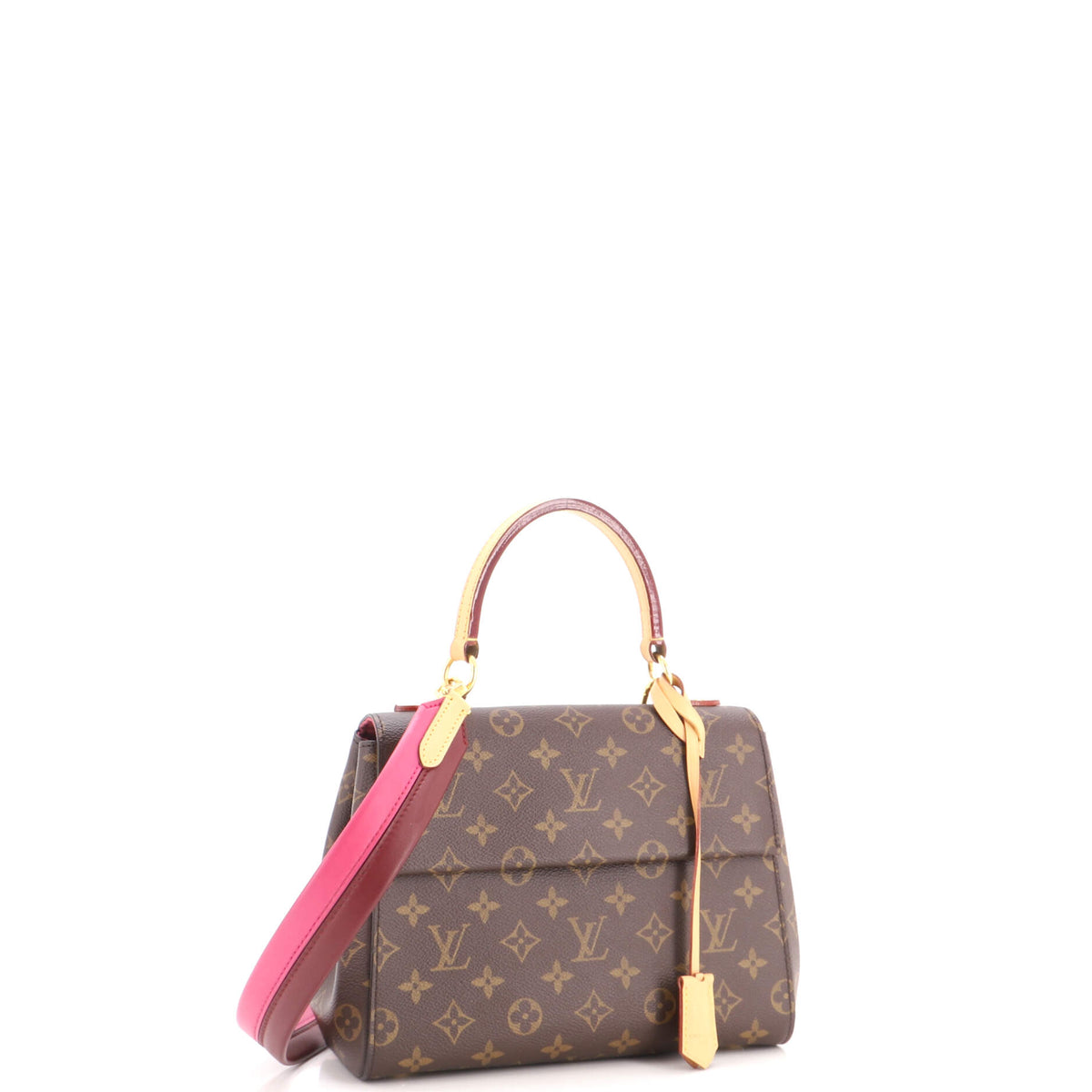Pre Owned Louis Vuitton Cluny Top Handle Bag Monogram Canvas BB