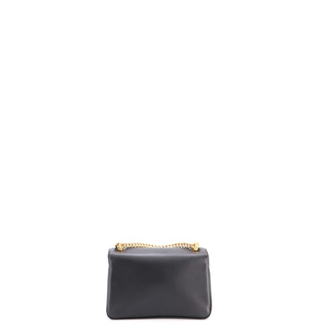 Pre Owned Dolce & Gabbana Devotion Compartment Chain Bag Leather Small