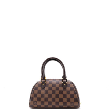 Pre Owned Louis Vuitton Ribera Handbag Damier Mini