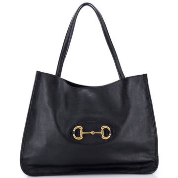 Pre Owned Gucci Horsebit 1955 Tote Leather Medium