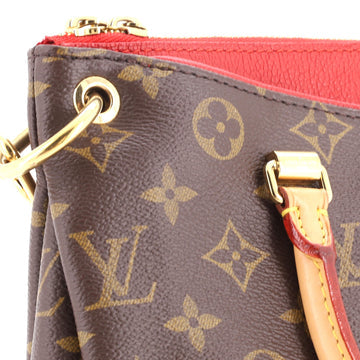 Pre Owned Louis Vuitton Pallas Tote Monogram Canvas with Leather BB
