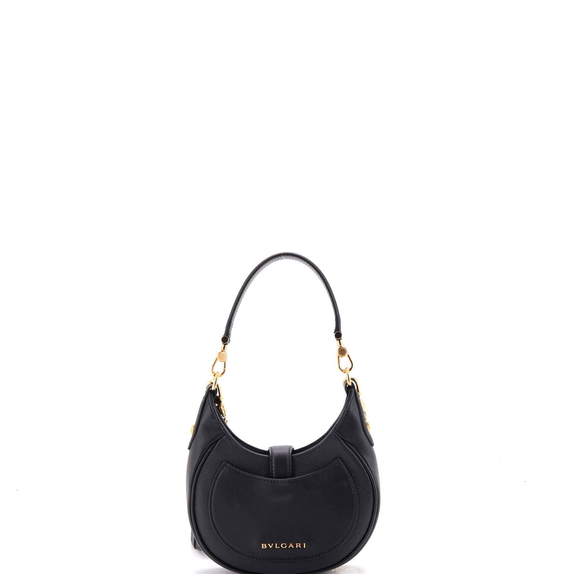 Pre Owned Bvlgari Serpenti Ellipse Crossbody Bag Leather Mini